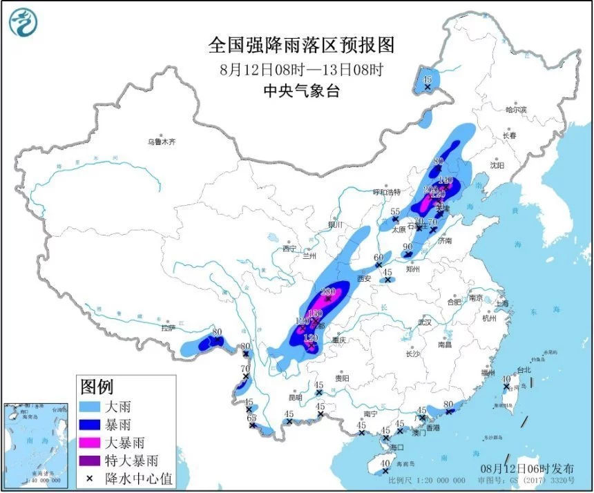 暴雨,黃色,預(yù)警,全國,省市區(qū),有大,到,新京報, . 暴雨黃色預(yù)警！全國13省市區(qū)有大到暴雨